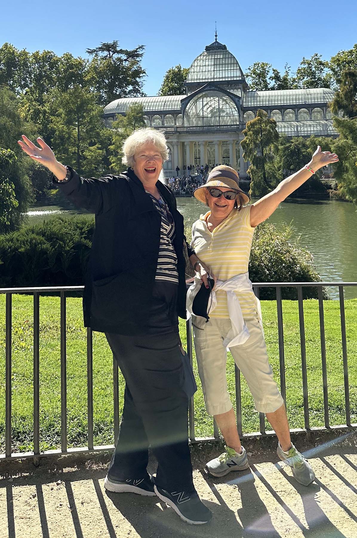 Debbie Casey and Gillian Huntley in Spain