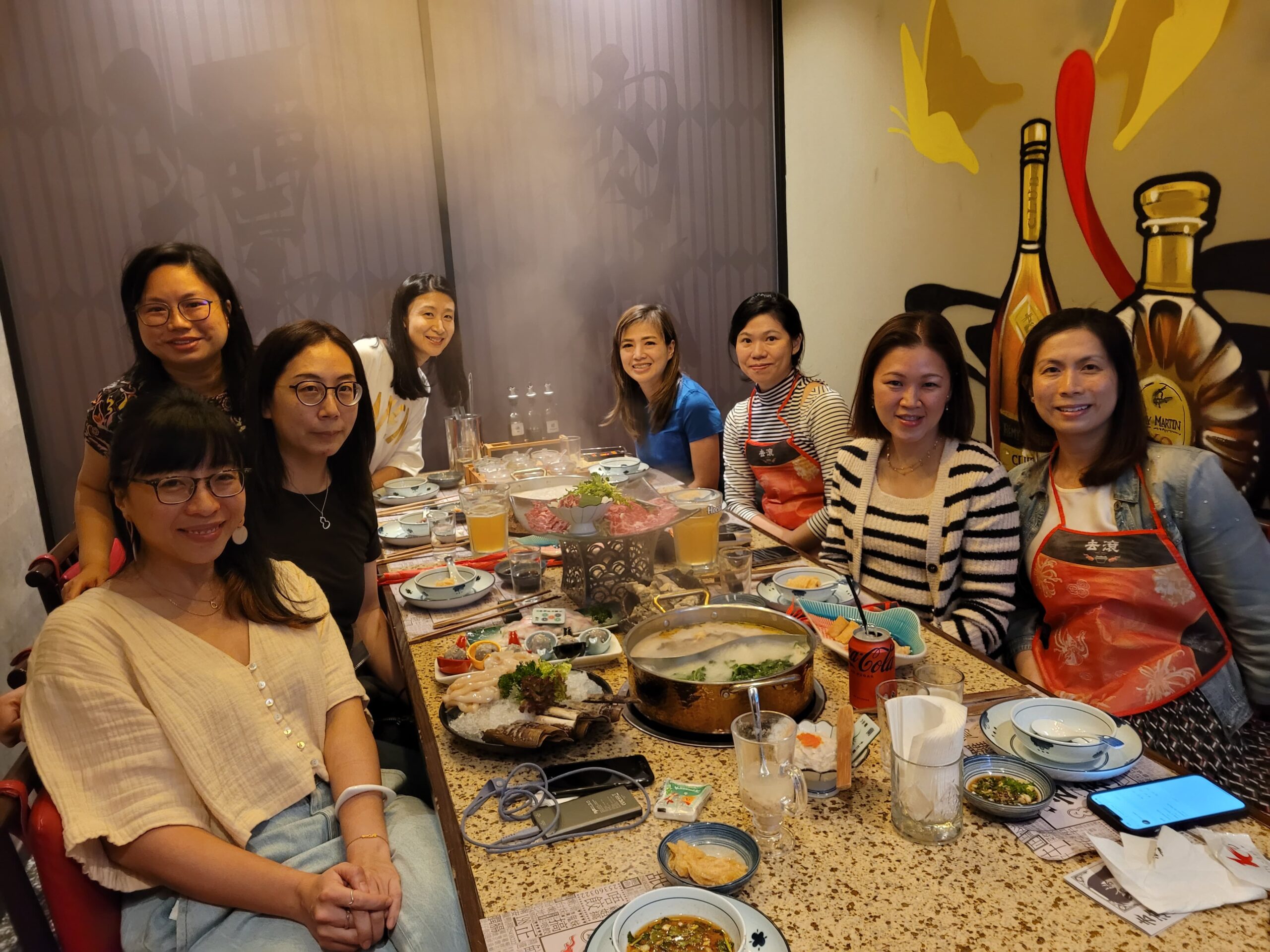 A Hong Kong Havergal Old Girls/Alums get together in celebration of Tze-Wei Ng ’97 and Sharon Wu ’98 birthdays! L-R: Tze-Wei Ng ’97, Jacqueline Tan ’97, Janie Wong ’97, Erica Fung’ 98, Alison Lau ’98, Cheryl Tung ’98, Sharon Wu ’98, Denise Wong ’98.
